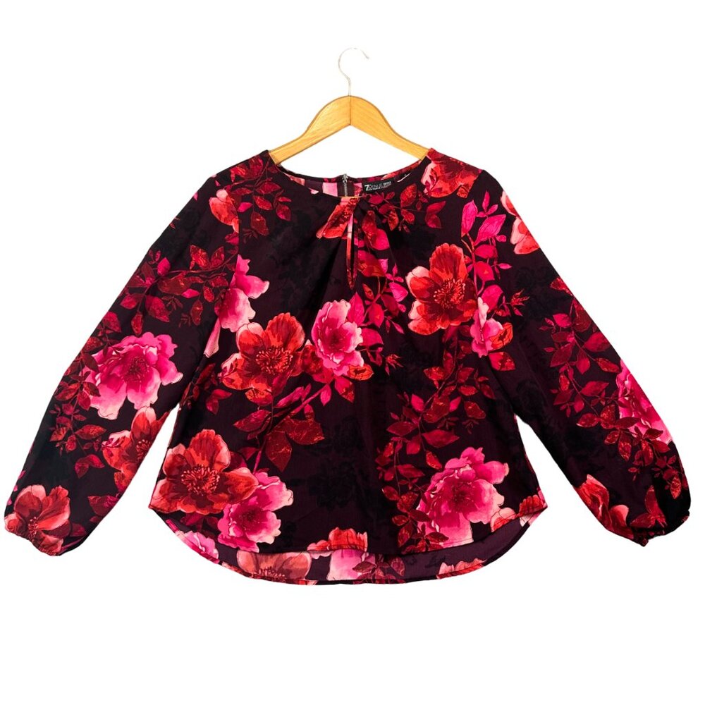 7th Avenue‎ Design Studio New York & Company Floral Blouse